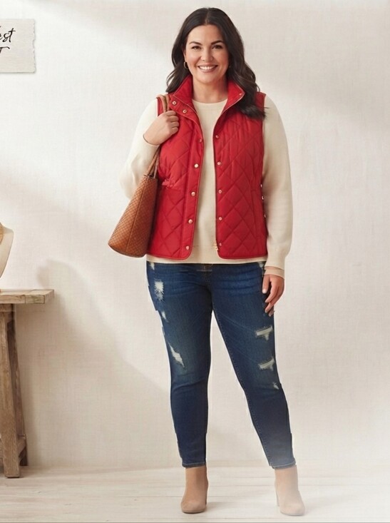 Chico's Jackets & Blazers - Chico's Quilted Full-Zip Vest — Size XXL
